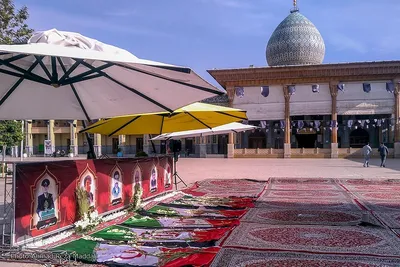 آثار به جا مانده از حمله تروریستی به حرم مطهر حضرت شاهچراغ (ع)