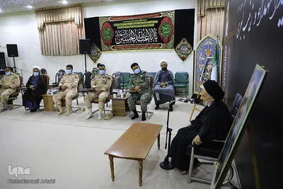 دیدار جمعی از فرماندهان نظامی خراسان جنوبی با حجت‌الاسلام علیرضا عبادی