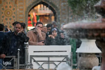 آیین تعویض پرچم آستان بانوی کرامت
