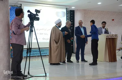 ⁨آیین تجلیل از برگزیدگان مرحله کشوری مسابقات قرآن، عترت و نماز استان آذربایجان شرقی⁩