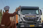 اعزام عوامل اجرایی موکب حضرت احمد بن موسی(ع) شهرداری شیراز به سمت مرز شلمچه‎‎