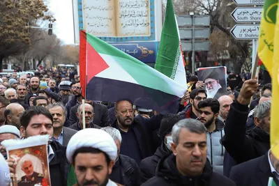 راهپیمایی مردم تبریز در محکومیت جنایت تروریستی کرمان‎