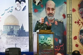 مراسم هفتمین روز شهادت سردار زاهدی در اصفهان