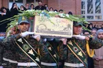 مراسم تشییع و تدفین شهید گمنام در دانشگاه هنر اسلامی تبریز‎