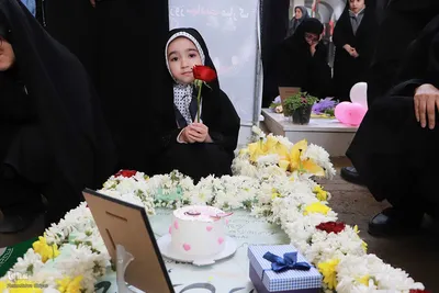آیین بزرگداشت روز دختر در گلزار شهدا وادی رحمت