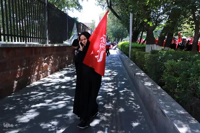 مراسم آیینی پیاده‌روی جاماندگان اربعین حسینی - تبریز