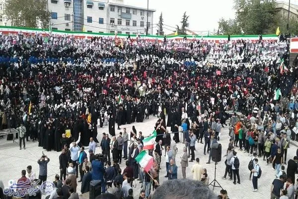 راهپیمایی سراسری یوم‌الله سیزدهم ابان ماه در ساری