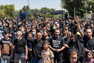 مراسم عزاداری عاشورای حسینی در آستان مقدس امامزادگان محمد (ع) و سکینه خاتون (س) کرج