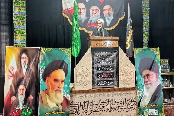 حجت‌الاسلام ناصر نصیری، امام جمعه موقت شهرستان سرعین در خطبه‌های نماز جمعه