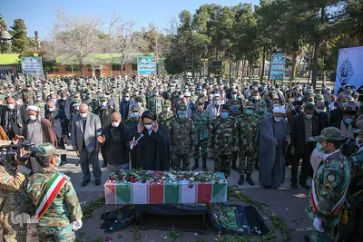 مراسم تشییع و خاکسپاری شهید گمنام در شیراز