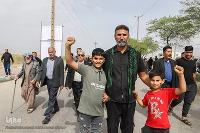تشییع دریابان پاسدار شهید علیرضا تنگسیری در آبادان