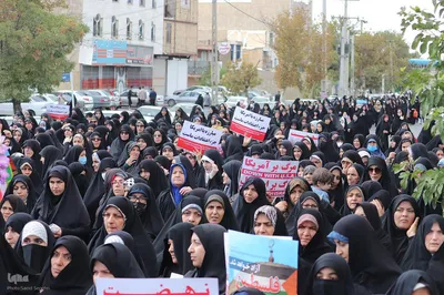 راهپیمایی ضد صهیونیستی در حمایت از مردم مظلوم فلسطین در ملایر