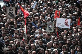 مراسم تشییع پیکر شهید محسن حججی در تهران