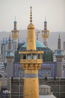آیین سنتی اذن عزا در حرم مطهر رضوی