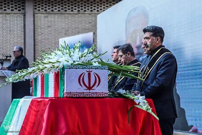 تشییع پیکر مطهر پنج شهید گمنام در تبریز‎