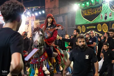 قافله اشک و سوگ حسینی در خیابان‌های خمینی‌شهر