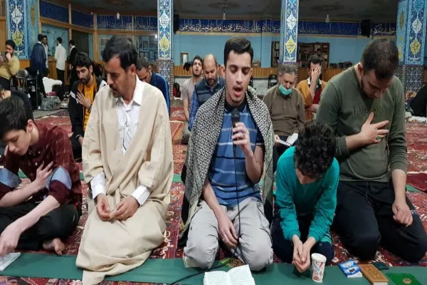 مراسم معنوی اعتکاف در مسجد جامع اردبیل 