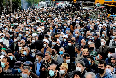 تشییع پیکر آیت‌الله علوی گرگانی - گرگان