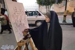موج پنجاه و هفتمین شب اجتماع مردم  بابلسر  در  میدان شهدای بیت المقدس