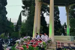 گردهمایی ۶۰۰ حافظ قران در ارامگاه حافظ‎‎