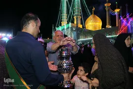حرم کریمه اهل بیت(ع) در شب عید غدیر