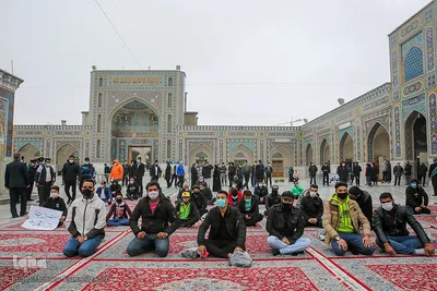 تجمع ورزشکاران مشهدی در محکومیت هتک حرمت به ائمه اطهار(ع)
