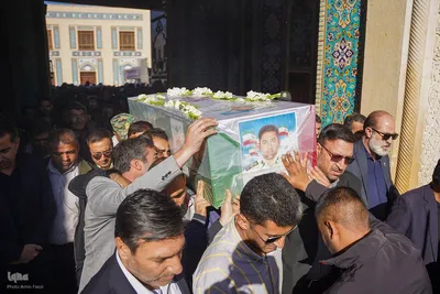 تشییع پیکر مطهر سرهنگ شهید احسان بخشنده در شیراز