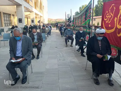 تجمع جمعی از دانشگاهیان بسیجی اهر در محکومیت اهانت به ساحت پیامبر اکرم(ص)