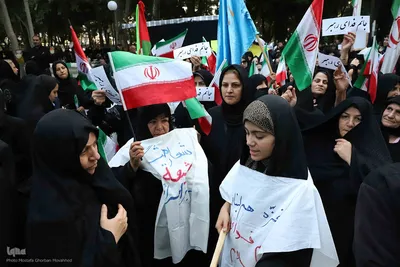 همایش زینبیون و کفن پوشان در محکومیت جنایات آمریکا و اسرائیل