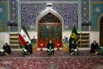 مراسم وداع با پیکر شهید محسن فخری‌زاده در حرم مطهر رضوی
