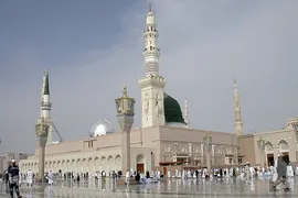 حرم مطهر و نورانی اشرف الانبیاء، حضرت محمد مصطفی(ص) در مدینه منوره