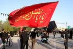 آیین نخل گردانی ظهر عاشورا در شاهدیه یزد