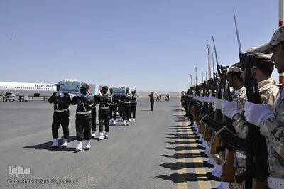 ورود پیکر سه شهید گمنام به خراسان جنوبی