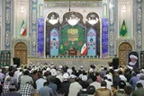 مجلس ترحیم آیت الله فیاض در حرم بانوی کرامت