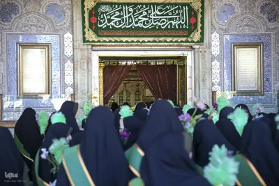 شادپیمایی دختران به‌مناسبت میلاد حضرت معصومه (س)