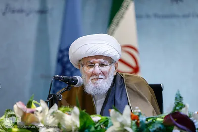 آیت الله محمدعلی تسخیری مراسم بزرگداشت آیت‌الله محمد واعظ‌زاده خراسانی
