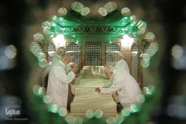 آیین غبارروبی مضجع مطهر رضوی