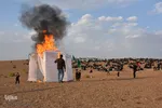 عزاداری عصر عاشورا در صحرا - سمنان