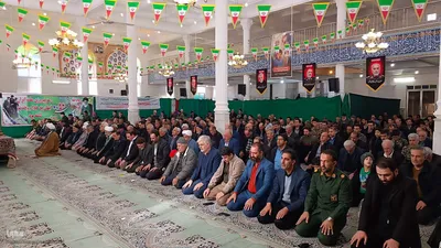 اقامه نماز جمعه بخش نیاسر شهرستان کاشان