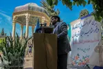 گلباران آرامگاه حافظ و قبور مشاهیر فارس
