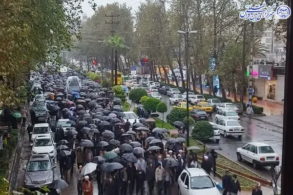 «آیین تشییع پیکر مطهر شهدای تروریستی آمل»