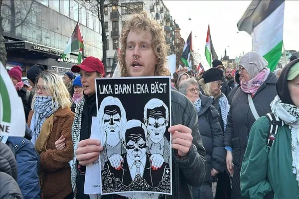 Stockholm Protesters Rally against Israeli West Bank Annexation, Gaza Ceasefire Violations
