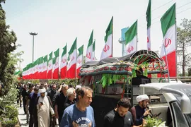 تشییع شهدای تهران در تجاوز رژیم اشغالگر صهیونیستی