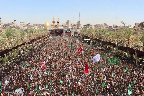 مراسم آیینی «راهپیمایی طویریج» در کربلا برگزار شد + فیلم