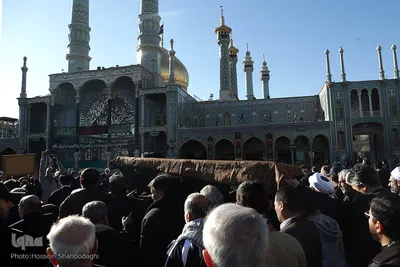 مراسم تشییع پیکر مرحوم آیت الله رسولی محلاتی در شهر مقدس قم