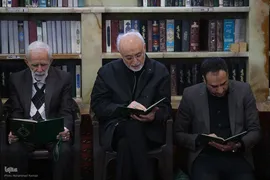 مراسم ترحیم مرحوم یعقوب منصوری پدر کریم منصوری قاری ممتاز و بین المللی کشور