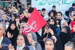 تجمع بزرگ منتظران ظهور هم‌زمان با شب نیمه‌شعبان در ملایر