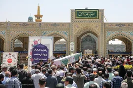 تشییع پیکر شهدای مرزبان در مشهد
