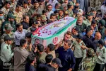 مراسم تشییع پیکر مطهر سروان شهید«رضا کریمی»
