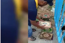 Mga Kopya ng Qur’an na Nakuha mula sa Kanal sa Selangor ng Malaysia